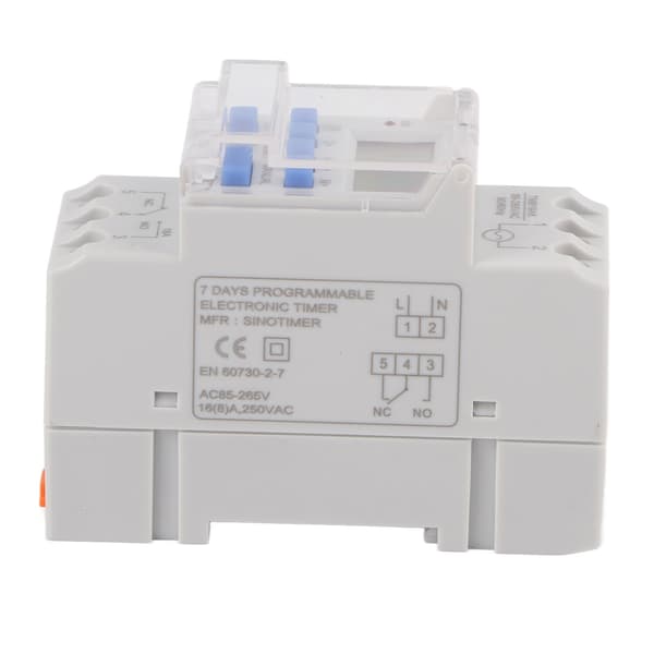 85-265V AC 16A Ukentlig Programmerbar Timer Bryter LCD På Av Kontroll 12/24 timer Tidsrelé