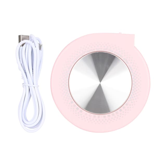 55C USB Koppvärmare Skrivbordsisoleringsmatta Rosa Underlägg