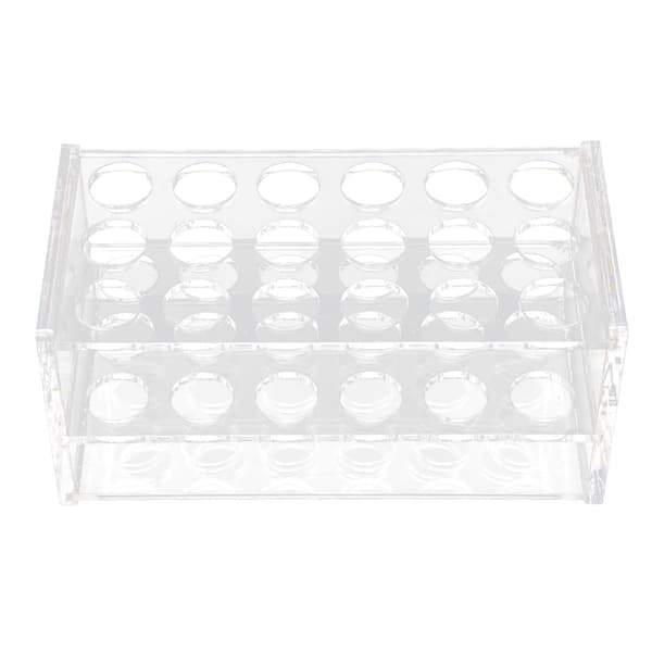 Akryl provrörsställ 18 hål för 17mm 10ml 15ml transparenta centrifugrör