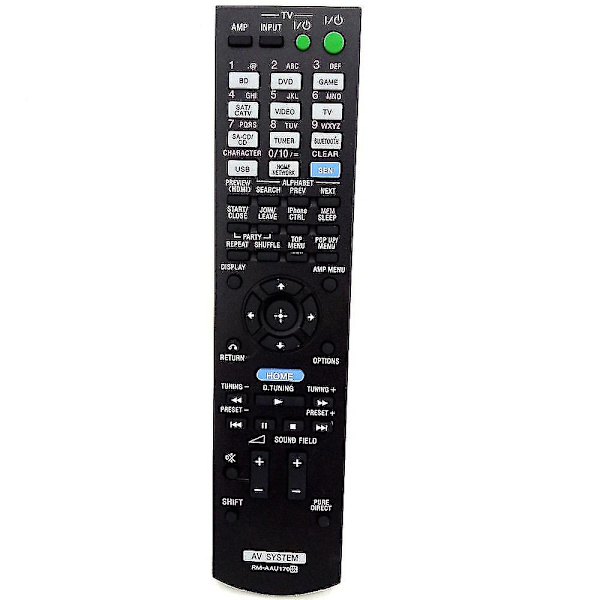 erstatning Rm-aau170 For Sony Av Audio Player Mottaker Fjernkontroll Str-dh550 Str-dh740 Str-dn840