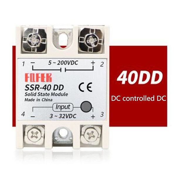 40dd 40a For DC 3-32v 24v-380v Solid State relé for oppvarmet sengevarmer