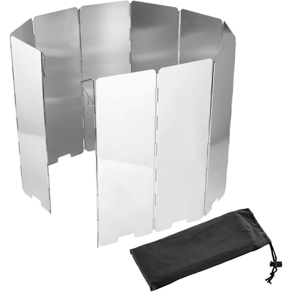 Utendørs camping sammenleggbar frontrute i aluminiumslegering med lås for camping og fotturer