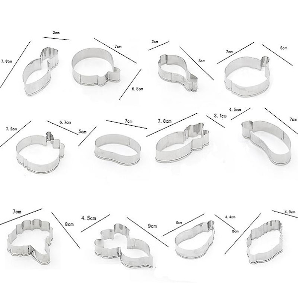 Bakeform sett 12 stk