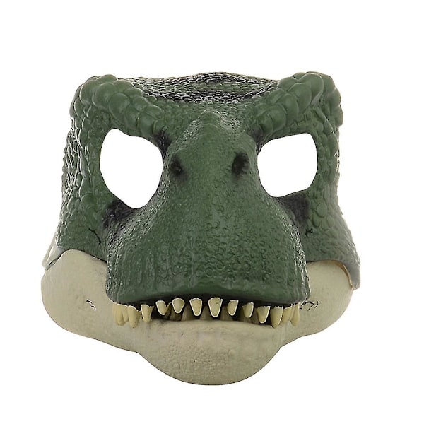 Halloween Dinosaur Mask Open Mouth Latex -kauhupäähine A