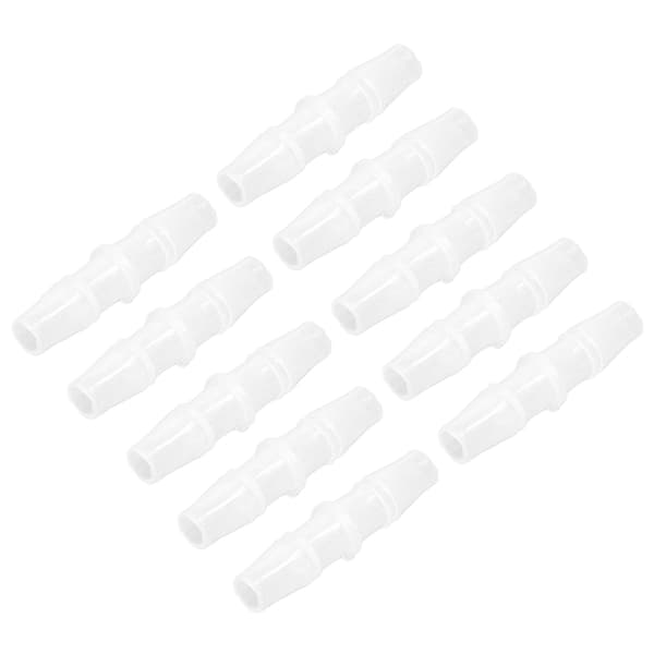 10 st PP Slangkoppling Röranslutning Jämn Diameter 4.8 Rak Genomgång Set Kit