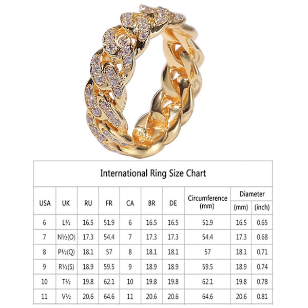 Mode Twisted Ring Creative Smycken Ring Cubic Zirconia Legering Finger Ring för present Golden US 6
