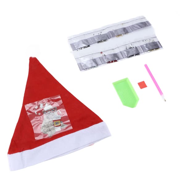 DIY Diamantmaleri Julehatt Håndlaget Klassisk Festdekorasjon AA856