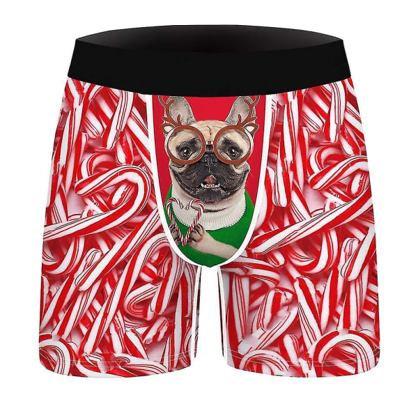 Christmas Boxers Trosor Herr Xmas Underkläder Kalsonger A XL