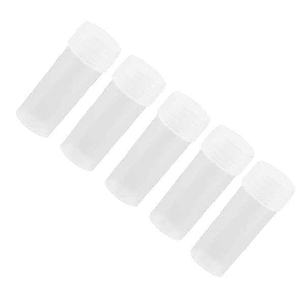 Plastprøveflasker - 50 stk, 5 ml kapasitet