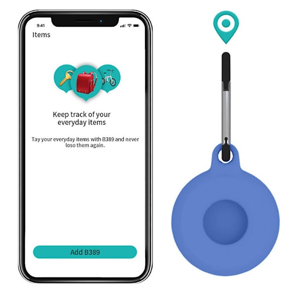 3 kpl Apple AirTag pehmeälle cover , avainnipun koukulla, turva- ja katoamissuojalla, minihelposti kuljettava anti-scratch ihosuoja C Midnight blue