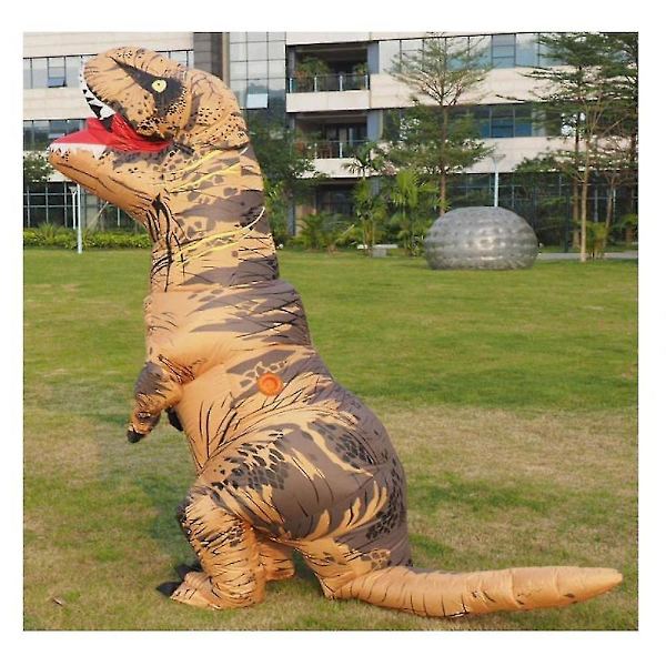 Puhallettava asu, kokovartaloinen dinosaurusjuhla Halloween-cosplay dinasour