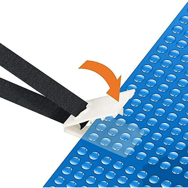 Universal Swimming Pool Cover Roll Fastgørelsesstropper Kit Svømmebælte til udendørs udstyr