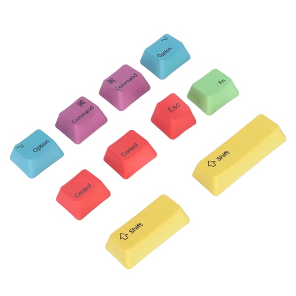 PBT Keycaps Lyse Farger Termisk Sublimering Erstatningstaster