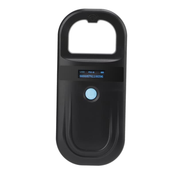 Sort Pet Microchip Scanner 134.2Khz Håndholdt Dyrescanner til Katte Hunde