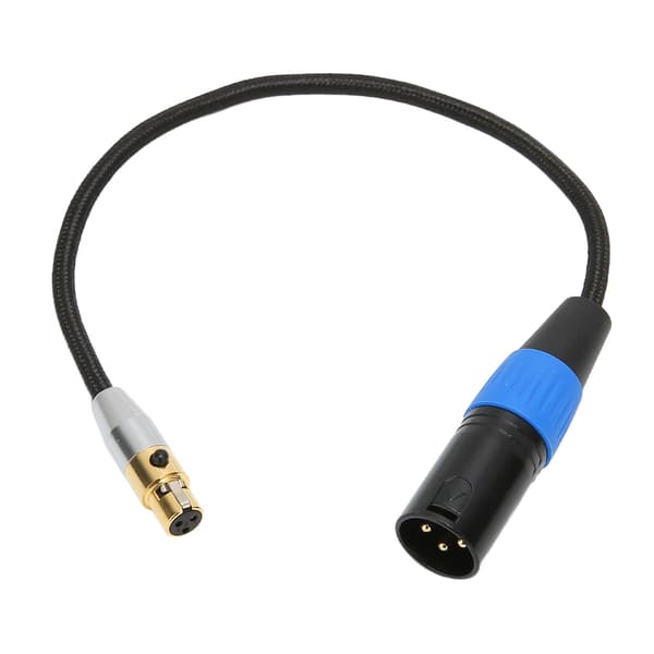 Professionel XLR Han til Mini XLR Hun 3-Pin Adapterkabel 0,3m 1,0ft