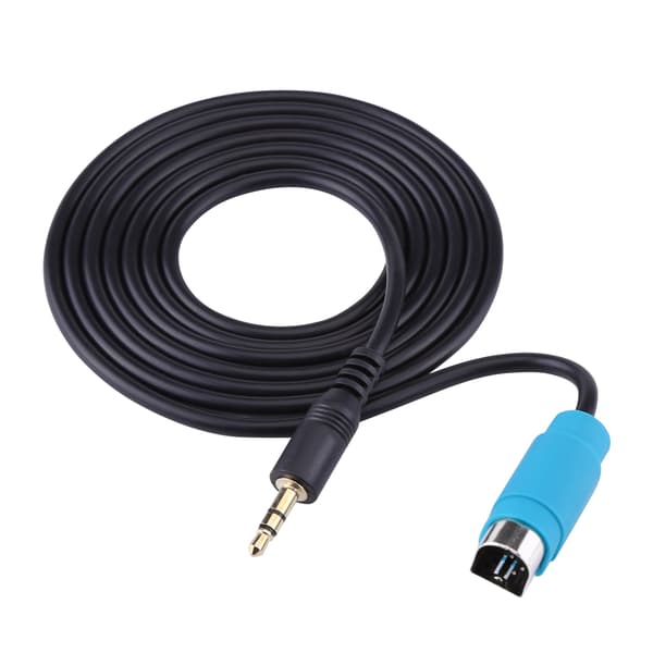 Alpine CDA CDE IVA Full Speed AUX Ljudkabel Mini Jack Adapter