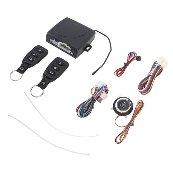 DC12V Nyckellöst Billarmsystem Fjärrstart Motor Startknapp Ingen Bluetooth