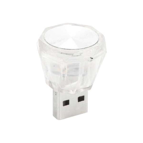 10 stk. Mini USB LED-lys 5V Plug In Bil Interiør Belysningssæt Universal til Bil Hjem Kontor Blå