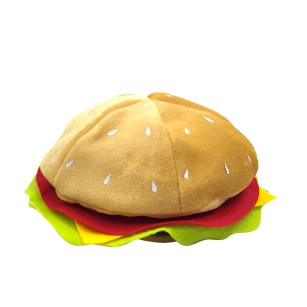 Rolig hamburgerhatt, pizzafestdekoration Halloween