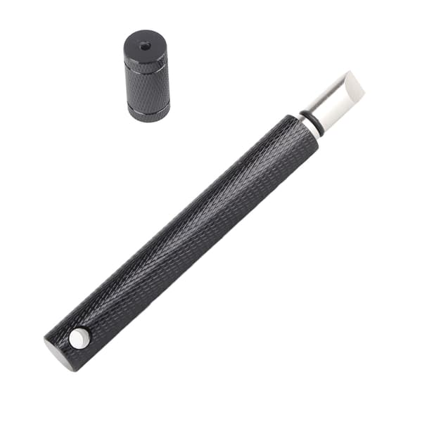 Golf Groove Sharpener i rustfrit stål, 11 cm længde, sort