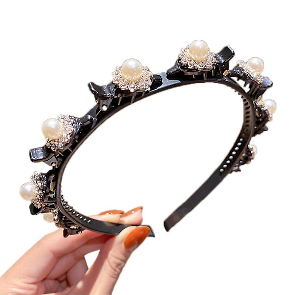 Högkvalitativt koreanskt Elegant Pearl Pannband 5
