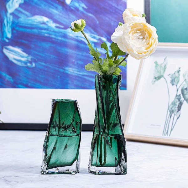 3 stk uregelmessig spisebord glass vase