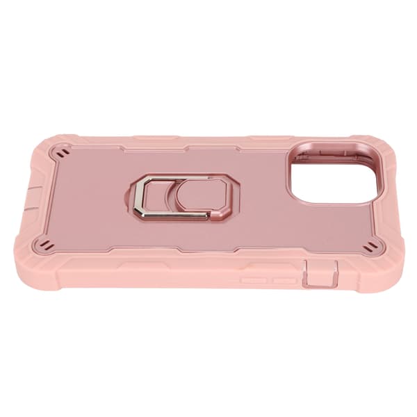 Ridsefast Armor Stand Case til iPhone 13 Pro Max Pink Guld