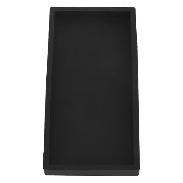 Silikonförvaringsbricka Liten Svart Kök Badrum Organizer Tallrik