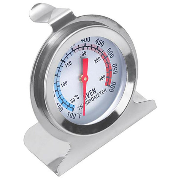 Högtemperaturbeständig ugnstermometer i rostfritt stål Matlagning BBQ Ugnsbotten Ugnspektermometer 50-300