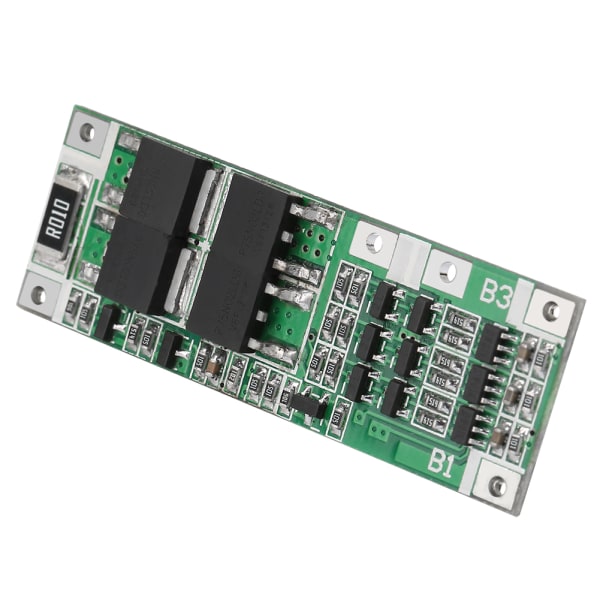 20A litiumakun suojapiiri 3S Li-Ion-kennoille, BMS PCB -piirilevy sinisenä ja vihreänä