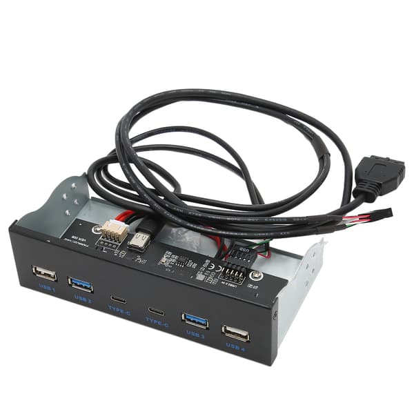 USB 3.1 Frontpanel Header GL3523 Chip 5Gbps 6 Portar 19PIN till Typ C för Stationär Dator Optisk Enhet Position 2U3 2U2 2C