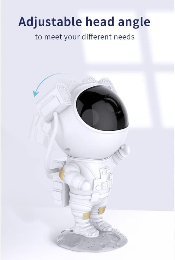 Astronaut Stjerneprojektor, LED Børnelampe, Galaxy Nebu