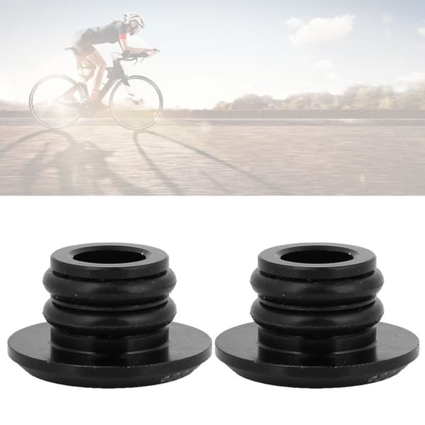 Aluminiumslegering Racercykel Styrgreb Bar End Plug Hætte Sort 1 Par