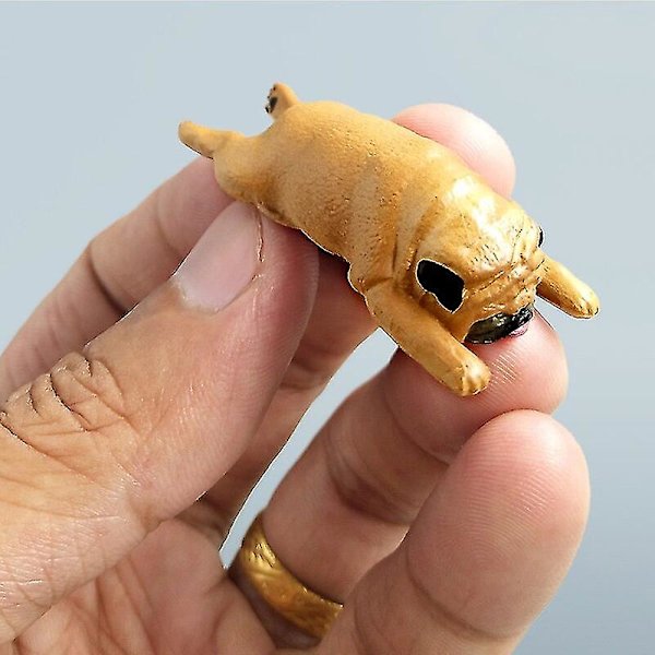 Makaava Koira Kissa Fox Sarjakuva Eläin Malli Eläimet Muovi Tyttö Poika Lelu Miniatyyri Figuriini Tee itse Asusteet Puutarha Kodinsisustus,makaava koira