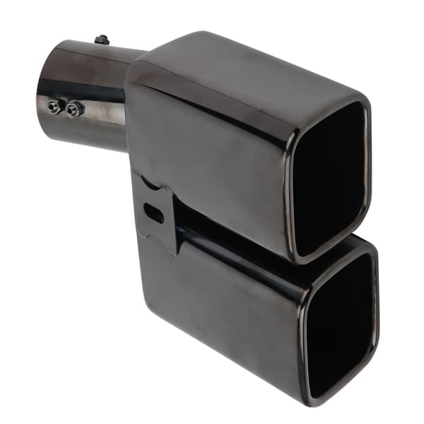 Dobbelt udstødningsrør bageste halshul titanium sort til Alphard Style 63mm 2.5in