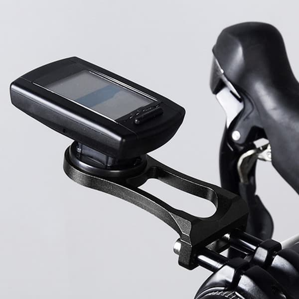 Holdbart Metal Cykelcomputerbeslag GPS-holder til Garmin Bryton Sort