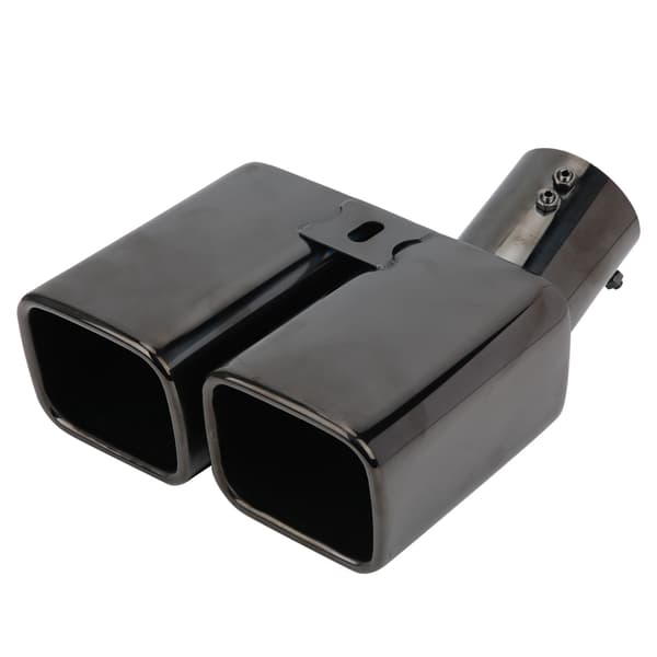 Dobbelt udstødningsrør bageste halshul titanium sort til Alphard Style 63mm 2.5in
