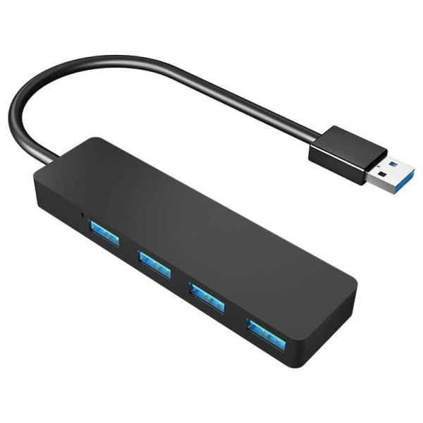 USB 3.0 Hub 4 portar Ultra Slim kompatibel för MacBook, MacBook Air/ Pro/Mini, iMac, Surface Pro, MacPro, Windows bärbara datorer
