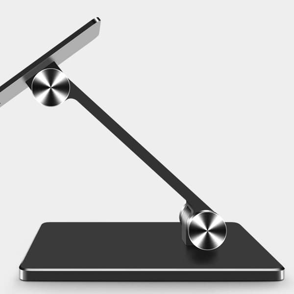 Multi-vinkel Justerbart Hopfällbart Aluminium Tabletstativ Hållare för Hemmakontor Resor MT134 Grå