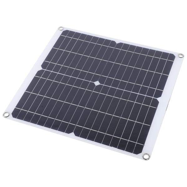 20W 18V Solcellepanel Dobbel USB Bærbar Utendørs Telefon Batterilader