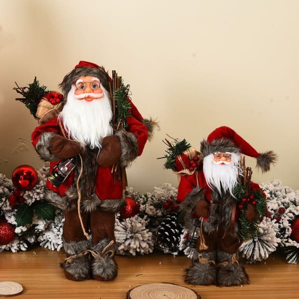 Julemandsactionfigurdukke med pind