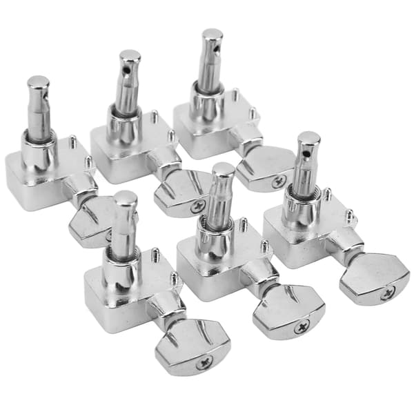 6 Set Stängda Gitarrstämskruvar Maskinhuvud Stämskruv Kit för Fender Elgitarr