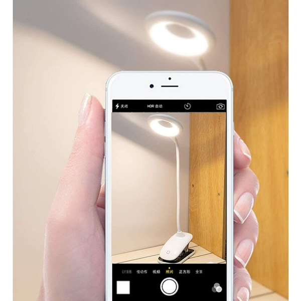 Hvitt rundt hode perle treblokk hvitt lys 2000 mAh + LED linjelading dimbar bordlampe usb ladelampe dimmab