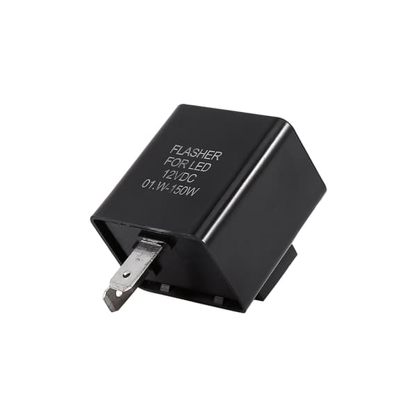 Sort 12V 2-polet Blinker Relæ Motorcykel LED Blinklys