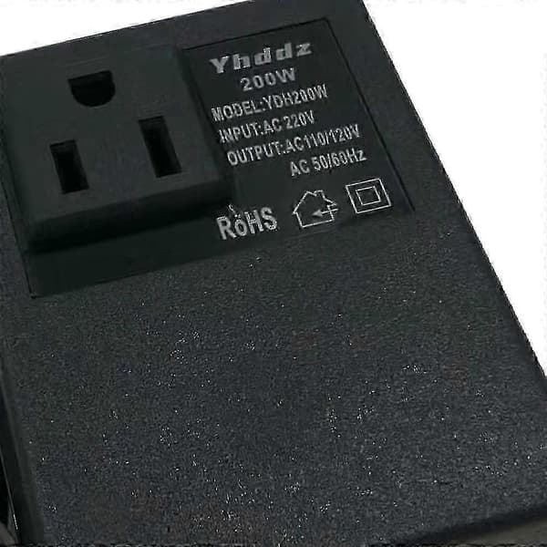 Spændingsomformer 220V til 110V til Europa/USA rejseadapter 200W