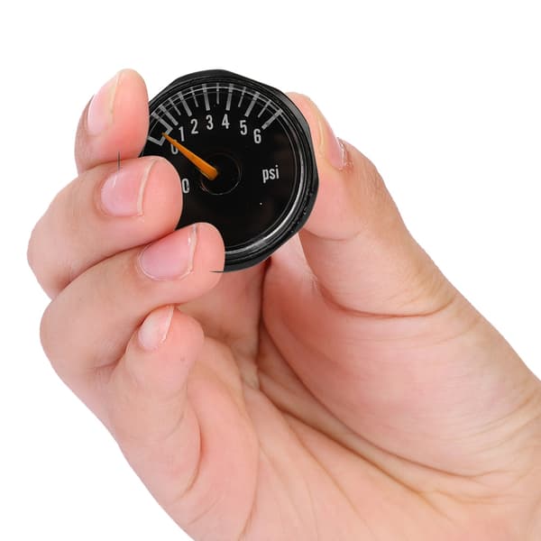1/8 NPT Præcisionsventil Mini Trykmåler CO2 Mikro Manometer 6000 PSI
