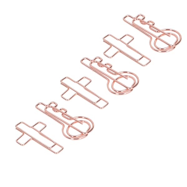 100 stk. metalformede papirclips nøgle bogmærke dokument note organizer