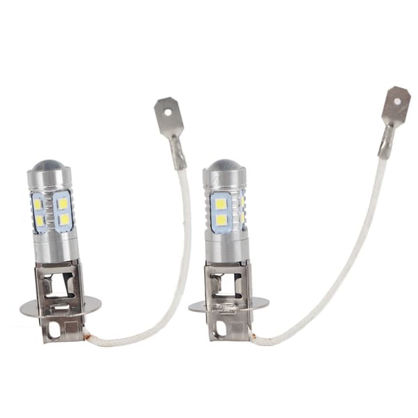 2 stk 50W 6000K 6500K LED frontlys tåkelyspære hvitt lys