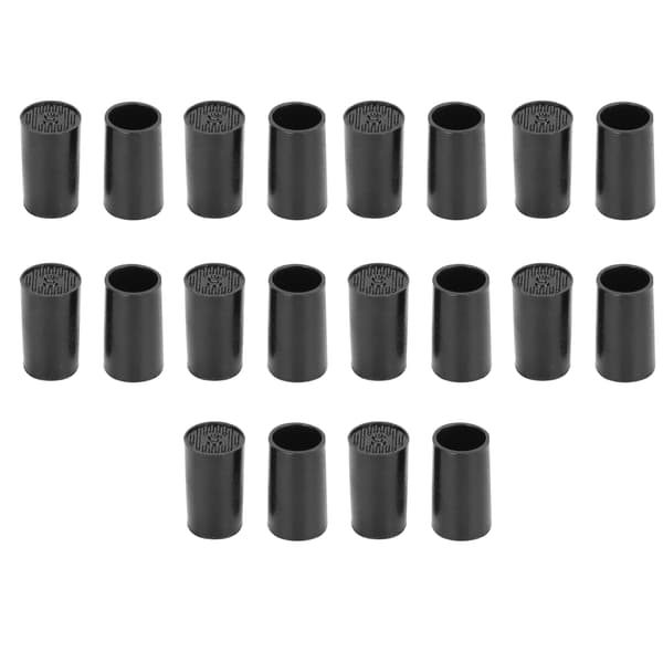 10 par svarta CPU polyuretan högklackstippar 9 mm innerdiameter skoreparationssatser