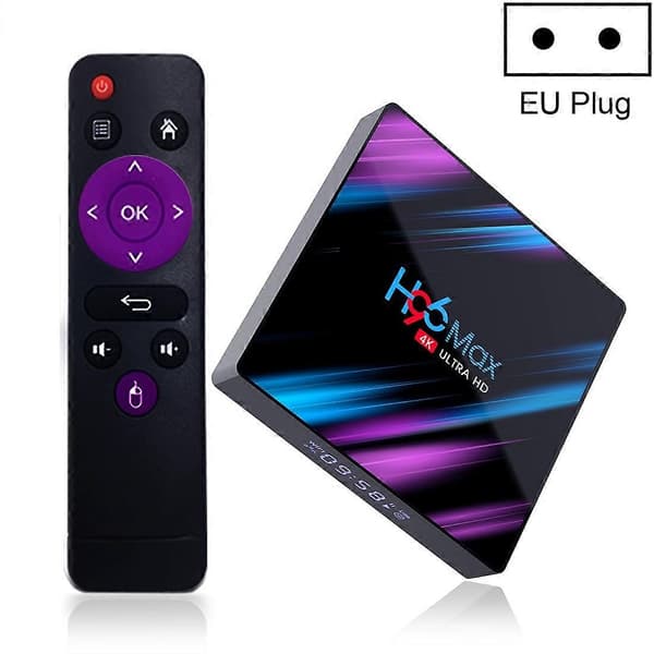 H96 Max-3318 4K Ultra HD Android TV-boks 2GB+16GB EU-plugg Inte angivet